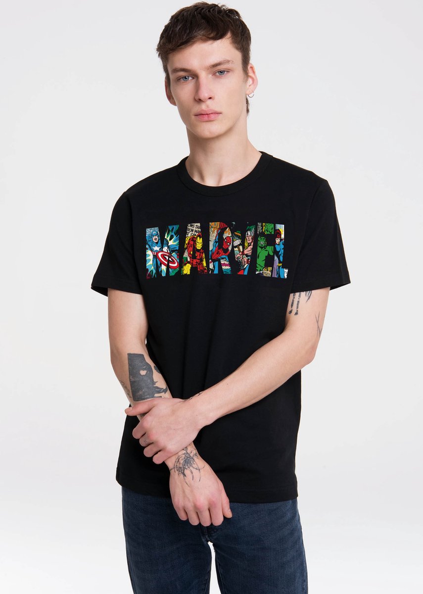 Logoshirt T-Shirt Marvel Comic Colour Logo