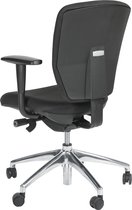 Schaffenburg serie NEN-EN 1335 ergonomische bureaustoel met aluminium voetkruis en 5 jaar garantie op alle bewegende delen.