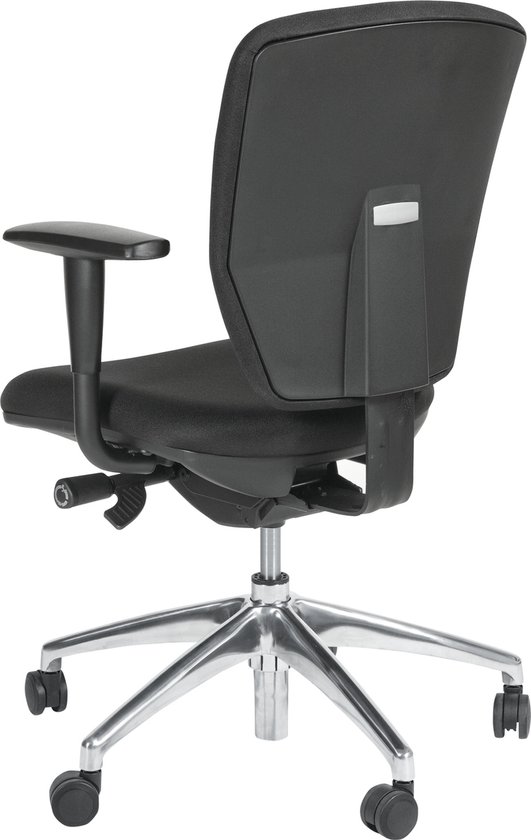Chaise de bureau ergonomique série Schaffenburg NEN-EN 1335 avec base en aluminium et garantie de 5 ans sur toutes les pièces mobiles.
