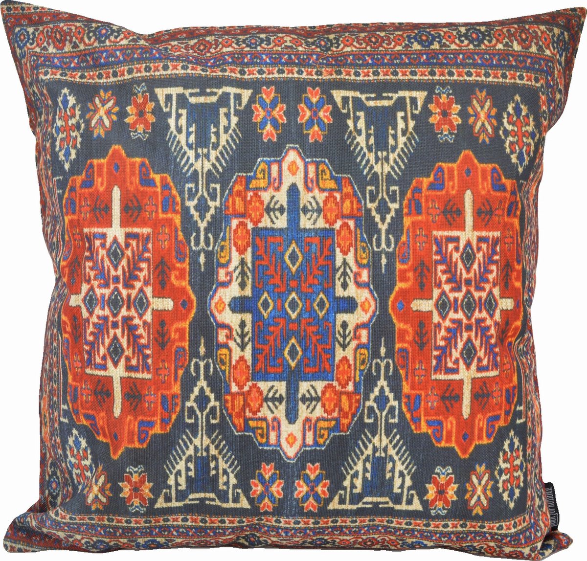 Gek op Kussens! Sierkussen Persian Print #3 | 45 x 45 cm | Katoen/Linnen Blauw