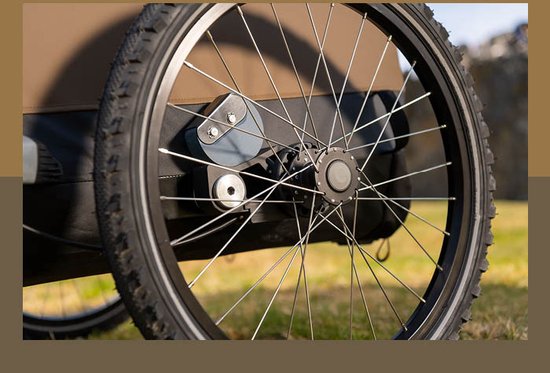 Croozer Dog Mikke Hondenfietskar - XL Zonsonderganggeel van Croozer — afbeelding 4