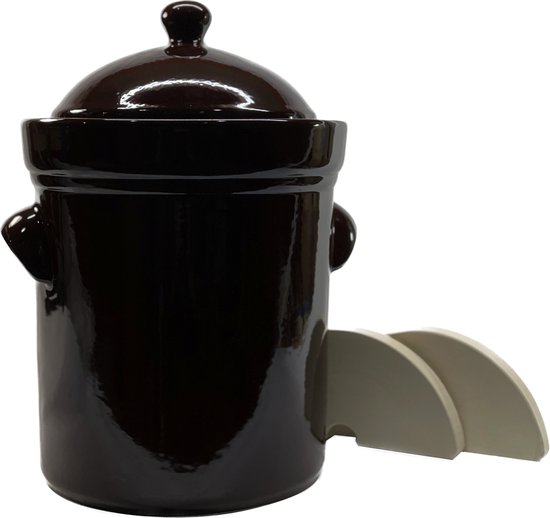 Zuurkoolpot 10 liter (Bruin/Buik model)