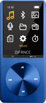 Difrnce MP3 / MP4 Speler - Bluetooth - USB - Uitbreidbaar tot 128GB - Voice recorder - Dicatafoon - MP1820BT - Blauw
