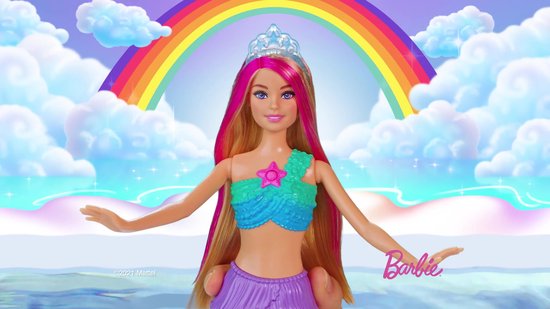 Barbie – Poupée Barbie Dreamtopia Sirène Lumières Scintillantes 
