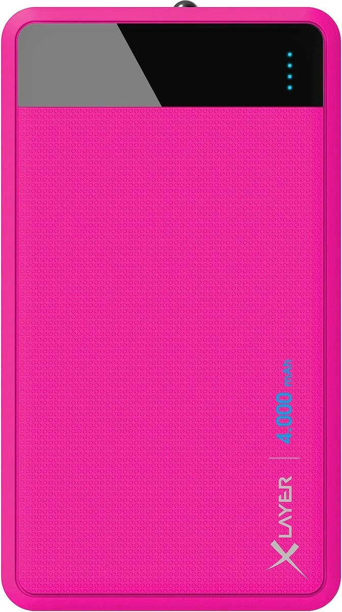 XLayer Colour Line powerbank Roze Lithium-Polymeer (LiPo) 4000 mAh