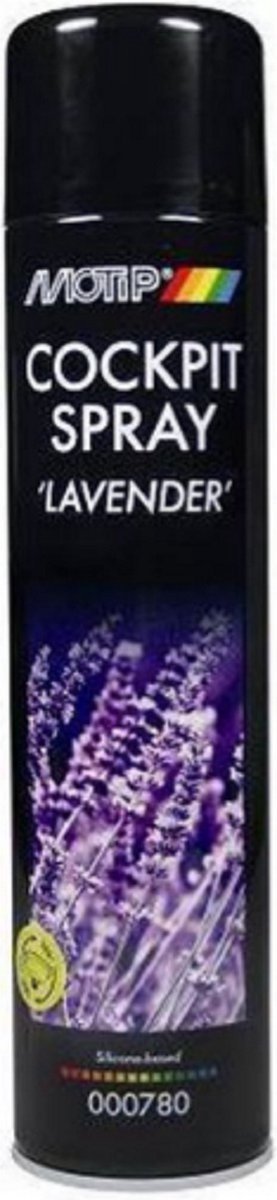MoTip Car Care Black Cockpitspray High Gloss / Hoogglans met een geurtje / 600ml spuitbus - Lavendel