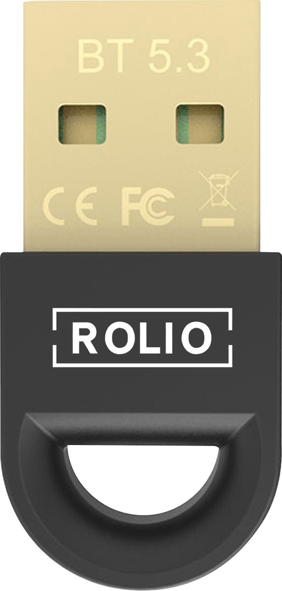 Rolio Bluetooth 5.3 Adapter - Alle Windows versies - Bluetooth Transmitter en Receiver - Bluetooth Ontvanger - Rolio