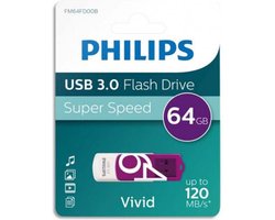 Philips USB Flash Drive FM64FD00B 64GB - USB-Stick Vivid/ Wit