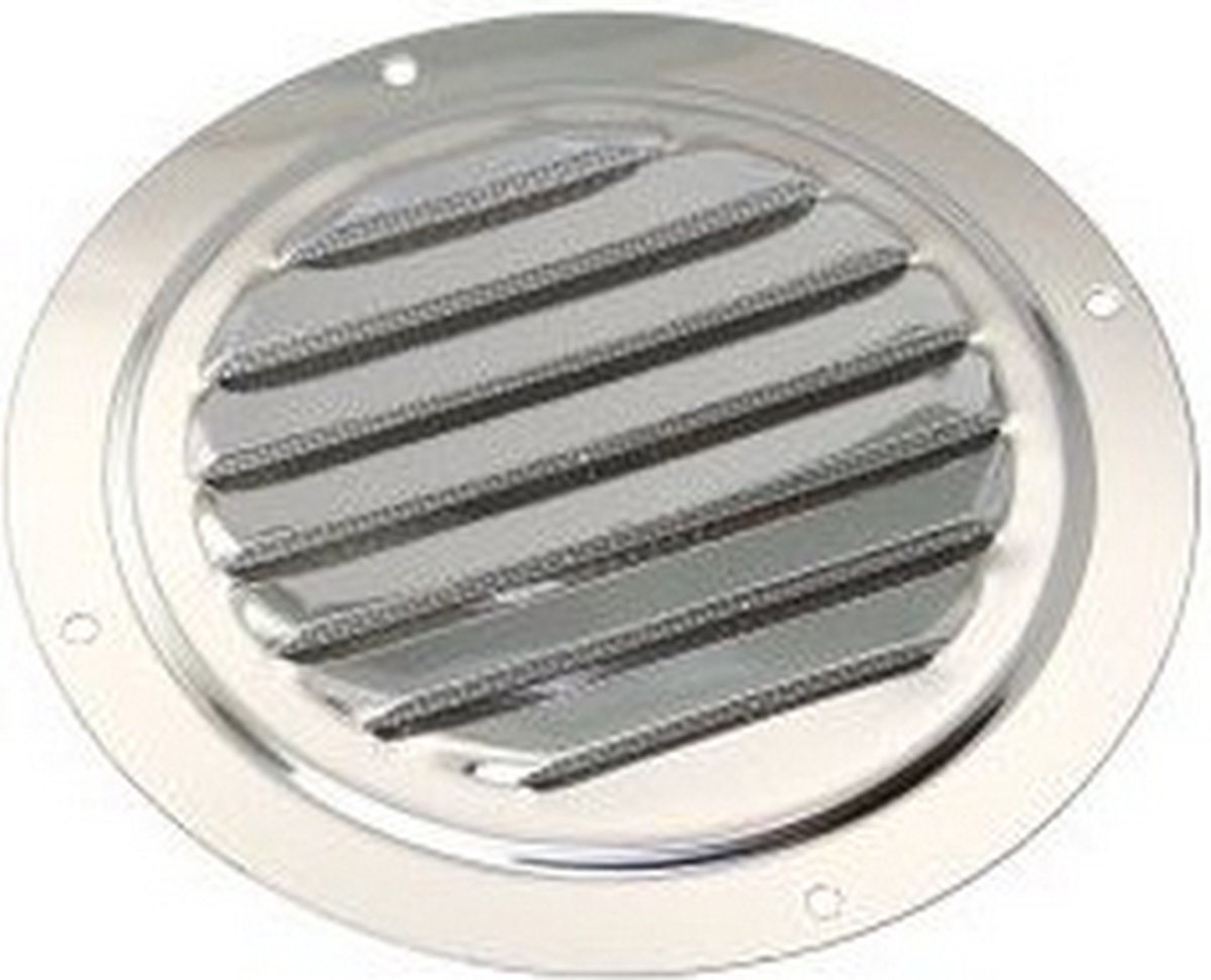 Ronde RVS ventilatieroosters met hor - 102mm
