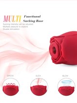 Oral Pleasure cadeau geschenkset voor vrouwen. Roos luchtdruk - Tong vibrator- Luxe vibrator - Bef- Zuig - Sex speeltje, Sex toys, Erotiek Voor Vrouwen