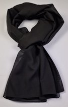 Dames sjaal / hoofddoek effen van chiffon stof / 70 x 200 cm extra lang