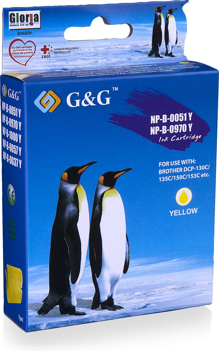 G&G NP-B-0970Y inktcartridge 1 stuk(s) Geel