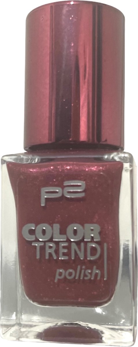 P2 Cosmetics EU Color Trend nagellak 040 Marsala Glitter 10ml Bordeaux win