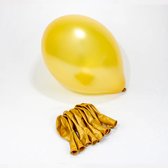 Ballonnen Goud Gold Metallic - 10 stuks - Goud Balonnen - Verjaardag versiering - Decoratie vrijgezellenfeest - Balloons Versiering blauw ballonnen - 10 stuks