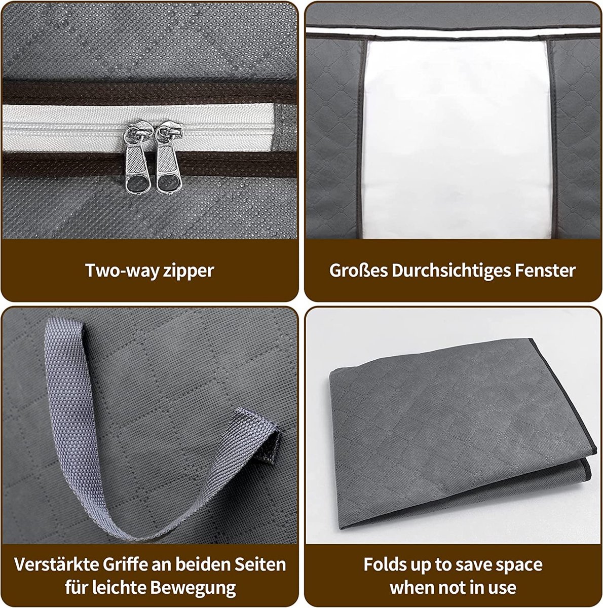 Opbergtas - opbergtas voor kleding - groote opbergtas set - storage bags