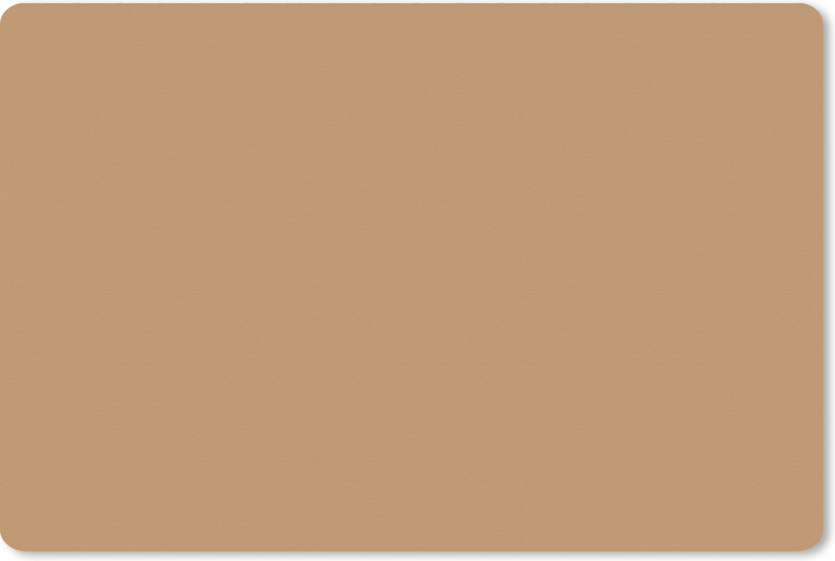 Muismat xxl - Gaming muismat - Bruin - Effen - Bureau accessoires - Muismat - 120x80 cm - Bureaumat