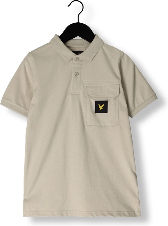 Lyle & Scott Jersey Pocket Polo Polo's & T-shirts Jongens - Polo shirt - Lichtgrijs - Maat 170/176