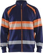 Blaklader High vis sweater 3551-1158 - Marineblauw/Oranje - XXXL