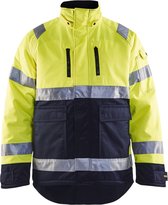 Blåkläder 4828-1900 Winterjas High Vis Geel/Marineblauw maat XXL