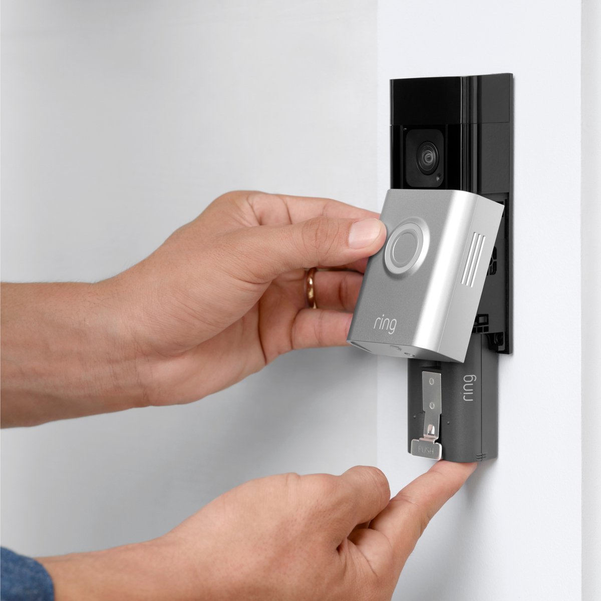 Afbeelding 3 van Ring Battery Video Doorbell Plus - slimme deurbel - top tot teen zicht - batterij - 1536p HD+ video