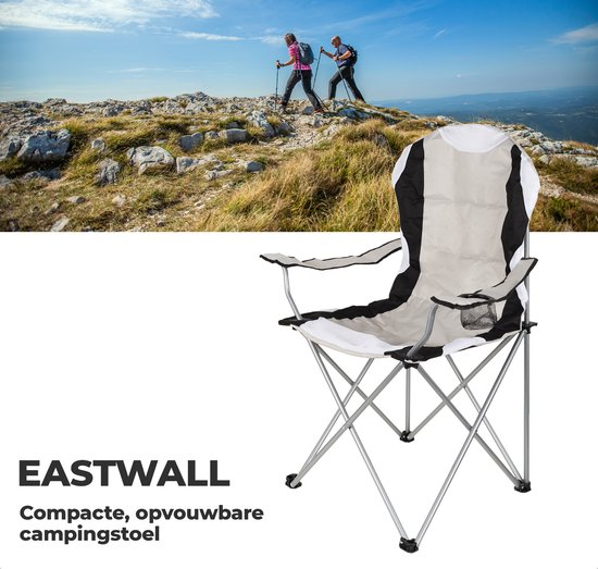 EASTWALL Chaise de camping de luxe - chaise pliante - chaise de jardin -  pliable -... | bol.com