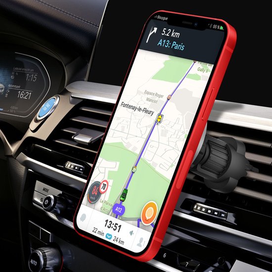 MOKPR Mag-safe Autohouder met oplaadfunctie, 15 W met Mag-Safe autohouder, oplader, mobiele telefoonhouder, auto met laadfunctie, ventilatie/dashboard voor iPhone 16/15/14/13/12 (grafiet MOKPR Mag-safe Autohouder met oplaadfunctie, 15 W met Mag-Safe autohouder, oplader, mobiele telefoonhouder, auto met laadfunctie, ventilatie/dashboard voor iPhone 16/15/14/13/12 (grafiet