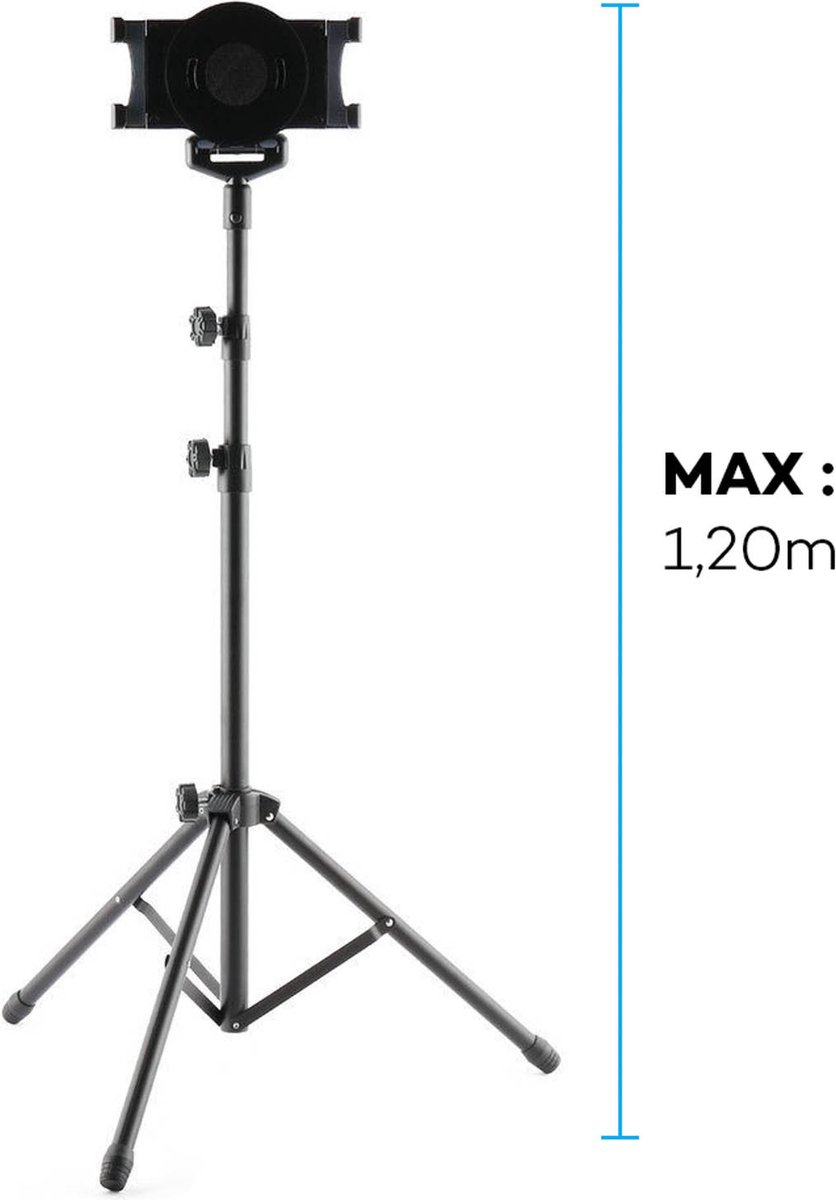 Avizar Driepoot Draaibaar voor touch-screen tablet - Max. hoogte 1,20m, Zwart