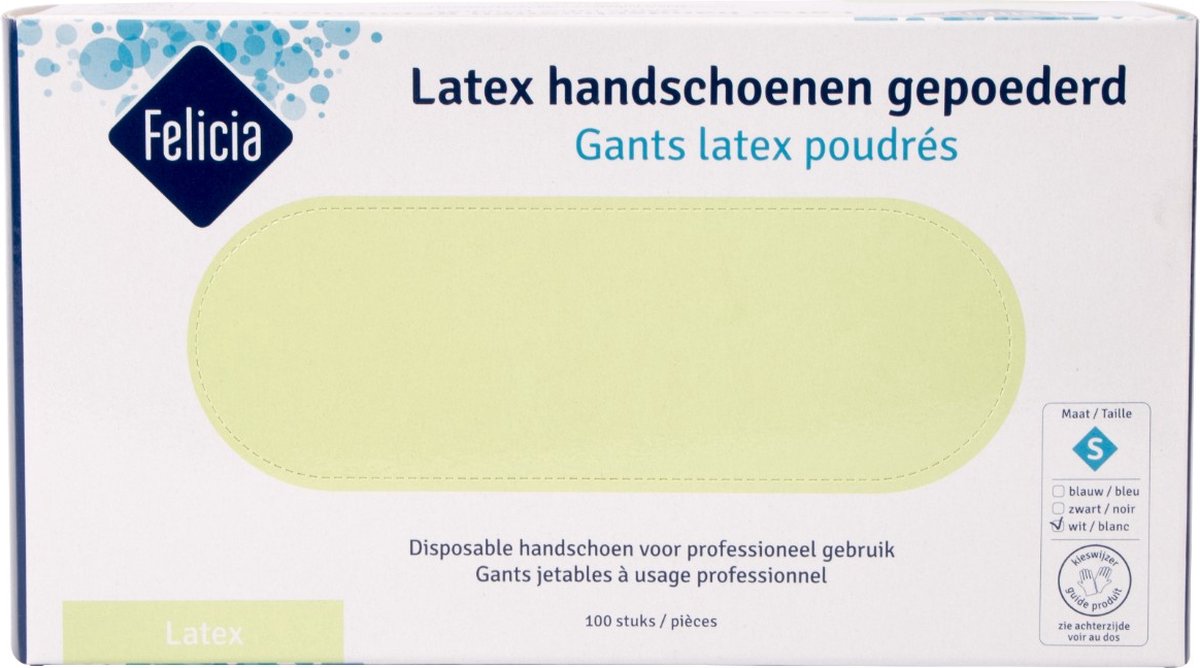 Goedkoopste latex handschoenen gepoederd