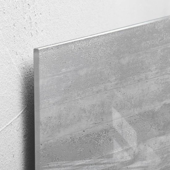 Sigel glasmagneetbord - Artverum - 130x55cm - antraciet betonlook - SI-GL248 - Sigel