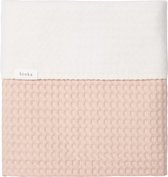 Koeka baby ledikant deken Amsterdam - wafelstof van katoen - roze - 100x150 cm