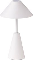 Tafellamp Malmö Wit LED - Dimmer - USB-C - Draadloos - Oplaadbaar