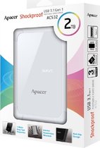 Apacer AC532 Portable - Externe harde schijf - 2TB - Shockproof - White
