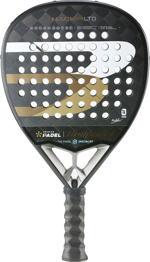 Raquette De Padel Bullpadel Hack 23 - Noir - Pour Débutants Et Juniors
