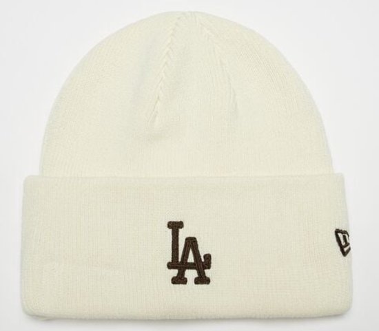 New Era Beanie Raised from Concrete MLB LA Dodgers lgt cream/walnut