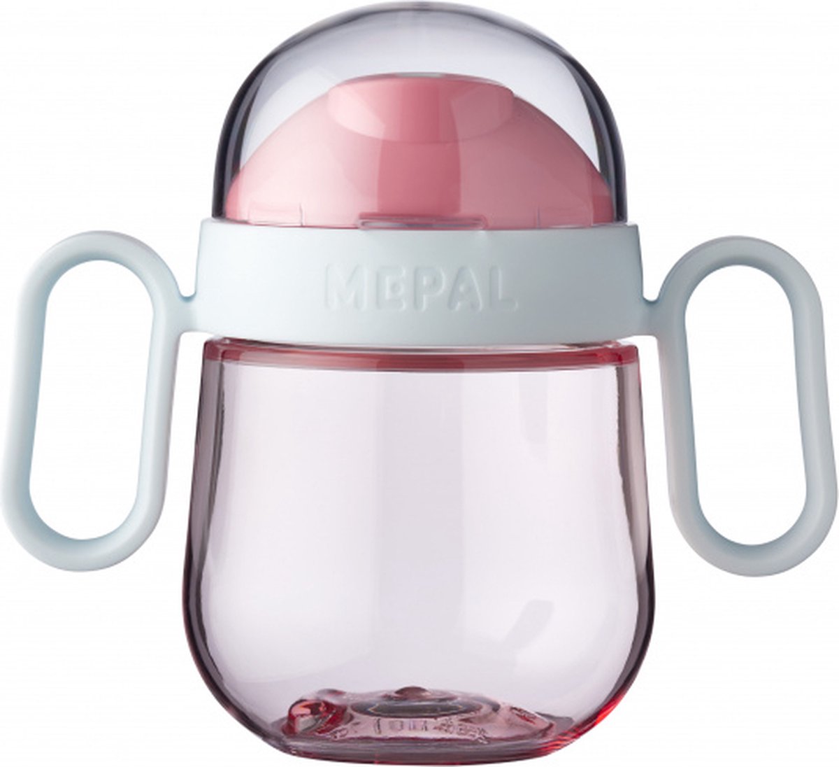 Mepal Mio ? Antilekbeker 200 ml ? gegarandeerd lekvrij ? Deep pink ? kan tegen een stootje ? drinkbeker voor kinderen ? oefenbeker