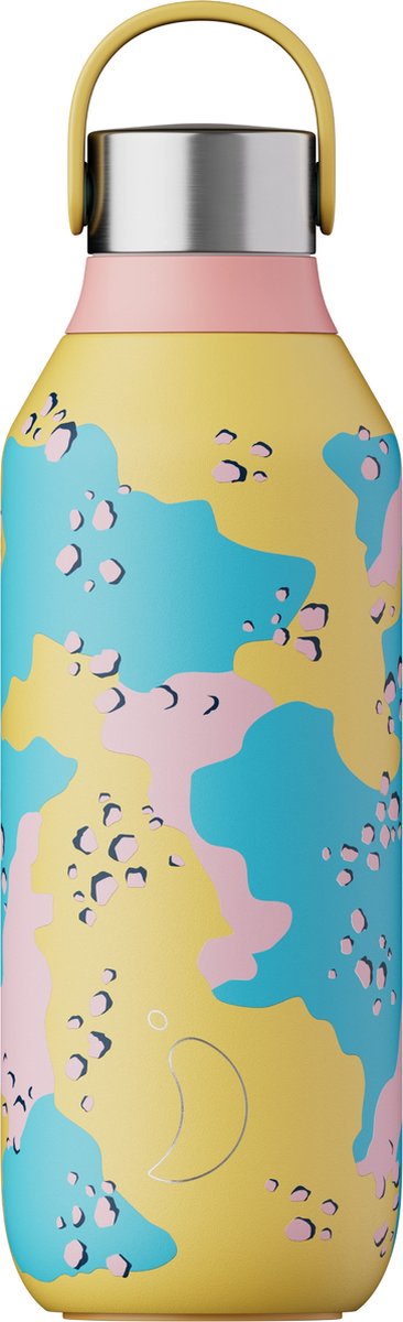 Chilly's Series 2 - Drinkfles - Thermosfles - 500ml - Camo Yellow