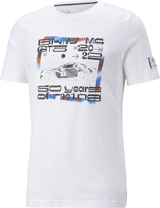 PUMA BMW Motorsport Statement Car Graphic T-shirt Heren - Puma White - XL