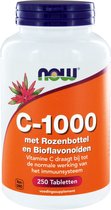 Now Foods - Vitamine C-1000 met Rozenbottel & Bioflavonoïden - Geschikt voor Vegetariërs en Veganisten - 250 Tabletten