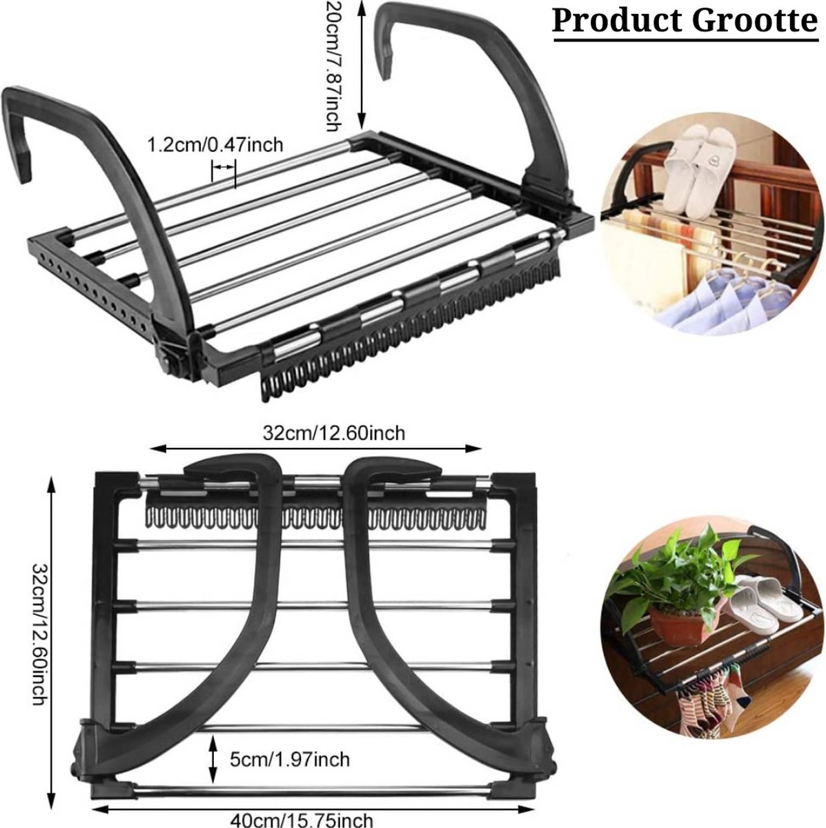 Metaltex bries droogrek - 6m - radiator-balkon droger - aanpasbaar aan elk soort steun - epotherm - online kopen? | Korting tot 37