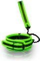 Shots - Ouch! OU755GLO - Collar and Leash - Glow in the Dark - Neon Green/Black