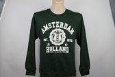 Sweater Amsterdam Holland groen | Maat XL