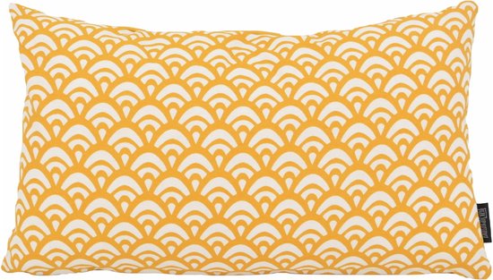 Sierkussen Vagues Yellow Long | 30 x 50 cm | Coton / Polyester