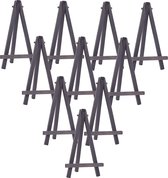 WANDIC Mini Hout Display Ezel, 15 Stks Zwarte Tafelblad Art Ezel Schildersezels Voor Kinderen Kunstenaar Volwassenen Studenten Klaslokaal Display