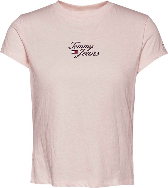 Tommy Hilfiger TJW BBY Essential T-shirt Dames - Roze - Maat M