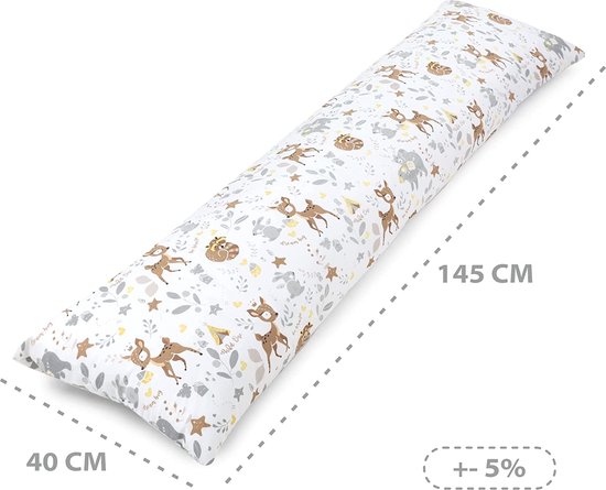 aqua-textil Soft Touch Zijslaapkussen 40 x 145 cm microvezel