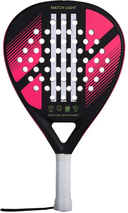 Adidas Match Light 3.2 Padelracket Roze Limoen Maat UNI