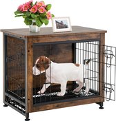 MaxxPet Wooden Dog Bench - niche pour chien - banc - niche pour chien - 69x51x60cm