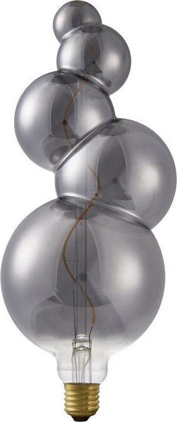 Led Rookglas Bol SPL BIG Flex Bubble LED filament 4W (vervangt 10W) grote fitting E27 ...
