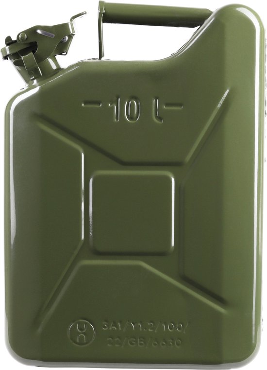 Sterke jerrycan 20 liter metaal op