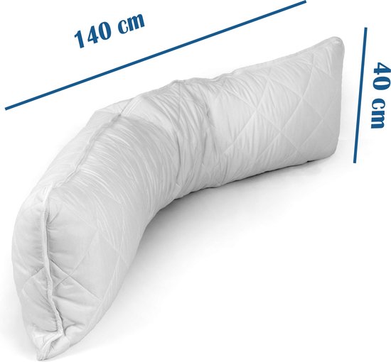 Zwangerschapskussen + bamboe sloop - Ergonomisch Lichaamskussen - body pillow - Voedingskussen - Kniekussen - Body Pillow met afneembare hoes - Dubbel Gestikte Randen Zwangerschapskussen van Merkloos — afbeelding 2